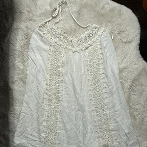 O'neil  Off White Swimsuit cover up -  halter - Medium